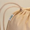 Sac à dos en coton biologique 220 g/m2 avec fermeture à cordons