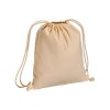 Sac à dos en coton biologique 220 g/m2 avec fermeture à cordons