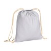Sac à dos en coton 180 g/m2 avec fermeture à cordons