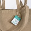 Tote bag en coton recyclé, avec soufflet à la base et anses doubles, 280 g/m2