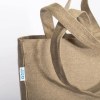 Tote bag en coton recyclé, avec soufflet à la base et anses doubles, 280 g/m2