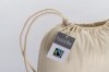Sac à dos en coton FAIRTRADE ® 140 g/m2 avec fermeture à cordons