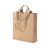 Tote bag avec soufflet en coton recyclé 280 g/m2, avec double anse