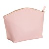 Trousse de beauté polyvalente en PU grain fin saffiano