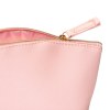 Trousse de beauté polyvalente en PU grain fin saffiano
