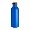 Gourde en aluminium avec bouchon avec insert en bambou, 500 ml