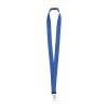 Lanyard en polyester recyclé  R-PET avec mousqueton et fermeture de sécurité