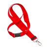 Lanyard en polyester recyclé  R-PET avec mousqueton et fermeture de sécurité