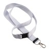 Lanyard en polyester recyclé  R-PET avec mousqueton et fermeture de sécurité