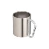 Tasse en acier avec poignée à mousqueton en aluminium, 200 ml