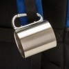 Tasse en acier avec poignée à mousqueton en aluminium, 200 ml