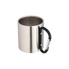 Tasse en acier avec poignée à mousqueton en aluminium, 200 ml