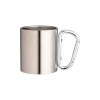 Tasse en acier avec poignée à mousqueton en aluminium, 200 ml
