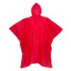 Poncho imperméable en PEVA recyclé. Emballé dans un sac en PET recyclé