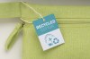 Porte-documents en coton recyclé 180 g/m2 avec fermeture à glissière, certifié GRS