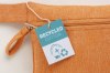 Porte-documents en coton recyclé 180 g/m2 avec fermeture à glissière, certifié GRS