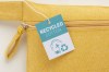 Porte-documents en coton recyclé 180 g/m2 avec fermeture à glissière, certifié GRS