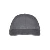 Casquette de base-ball en coton lavé à la pierre 260 g/m2, 6 panneaux