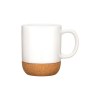 Mug en céramique de 410 ml avec base en liège amovible