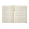 Carnet de notes avec couverture en résidus de fruits et fermeture élastique