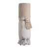 Serviette de plage/Fouta en coton recyclé 180 g/m2 certifiée GRS