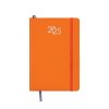 Agenda journalier 2025 avec couverture en PU et bande élastique