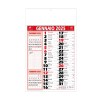 Calendrier mural mensuel 2024, 12 feuilles, sur papier couché, thermosoudé