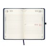 Agenda journalier 2026, couverture rigide en PU thermocollé avec piqûres sur les bords