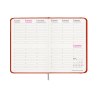 Agenda hebdomadaire 2026, couverture rigide en carton laminé