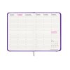 Agenda hebdomadaire 2026, couverture rigide en carton laminé