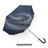 Verdure 190T Pongee 23" Parapluie à crochet coupe-vent Ouverture automatique