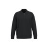 Sweat-shirt écoresponsable quart zip col polo à épaules tombantes unisexe