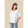 T-shirt écoresponsable slub oversize femme