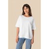 T-shirt écoresponsable slub oversize femme