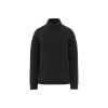 Sweat-shirt 1/4 zip à épaules tombantes en sherpa unisexe