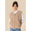Veste sans manches en sherpa femme