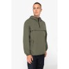 Veste coupe-vent imperméable écoresponsable quart zip unisexe