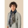 Chèche à rayures et à carreaux unisexe