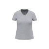 T-shirt écoresponsable col V antibactérien femme