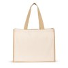 HELSINQUE. Sac en toile (320 g/m²), avec fond et côtés en jute laminé (350 g/m²) dans des tons naturels
