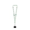 HARLOW. Lanyard de sublimation en polyester avec mousqueton, fermoir de sécurité et support pour smartphone