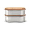 Boîte à bento double en acier inoxydable Black+Blum