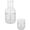 Ensemble carafe et tasse en verre Amelie