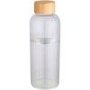 Bouteille en verre borosilicate Mirage simple paroi de 650 ml avec couvercle en bambou