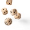 Jeu de dés en bois de hêtre Celine
