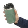 Mug double paroi en acier inoxydable recyclé de 400 ml Chiara