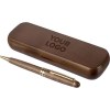 Stylo bille twist en bois de noyer Noa