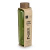 Bouteille d'eau en verre recyclé InSideOut ReuuZ avec bouchon en bois 650 ml