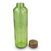 Bouteille d'eau en verre recyclé InSideOut ReuuZ avec bouchon en bois 650 ml