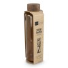 Bouteille d'eau en verre recyclé InSideOut ReuuZ avec bouchon en bois 650 ml